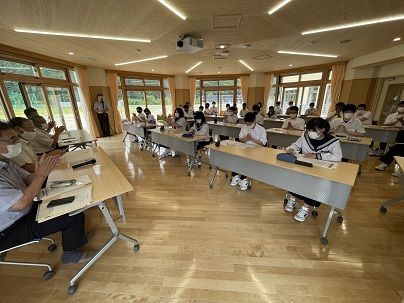 川内小中学園生と意見交換_d0003224_17455427.jpg
