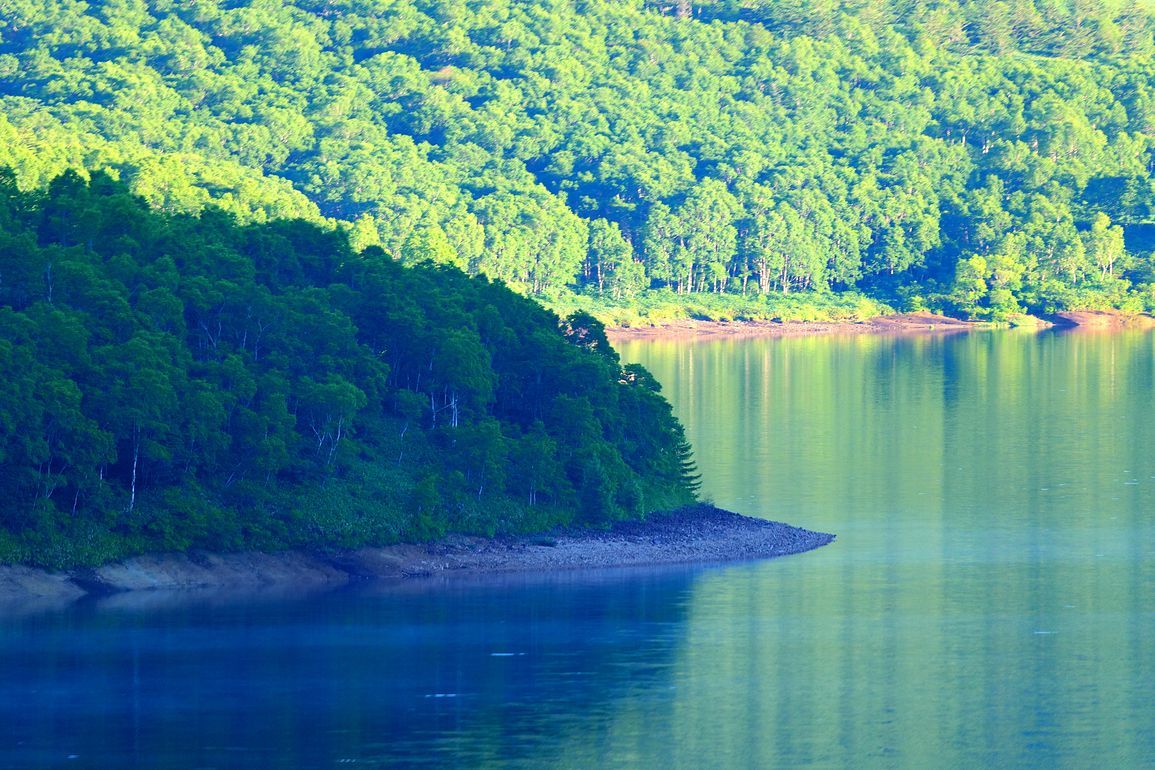 野反湖絶景アラカルト（２）・・・水と緑と浅間山も_a0031821_16193968.jpg