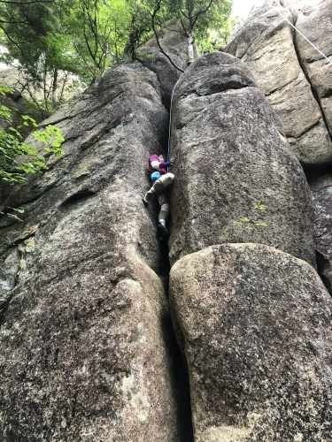 瑞牆ワイドクラック講習 : cloud bird 2