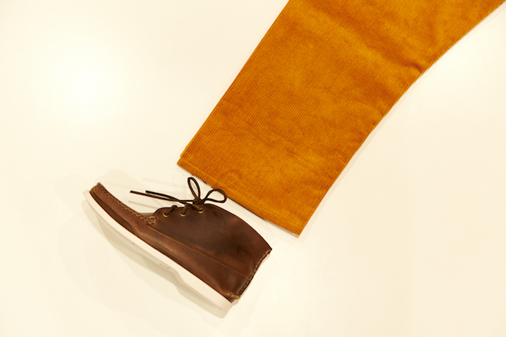 \"WALTER PANTS CORD\'S YOSEMITE ORANGE+QUODDY×WAKOUWA KENNEBEC CHUKKA BROWN\"ってこんなこと。_c0140560_18232517.jpg