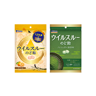 タメす！タテホ化学工業「ウイルスルーのど飴 オレンジ味（無果汁）／ノンシュガー抹茶味」_a0388409_10491842.png