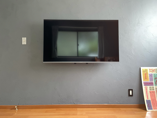 楽天モダンデコ４K対応TV購入レポ♪壁掛けＴＶの設置に適したサイズ_f0023333_22044719.jpg