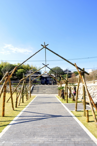 竹灯籠製作　in 市民広場　2020.11_a0286510_17315513.jpg
