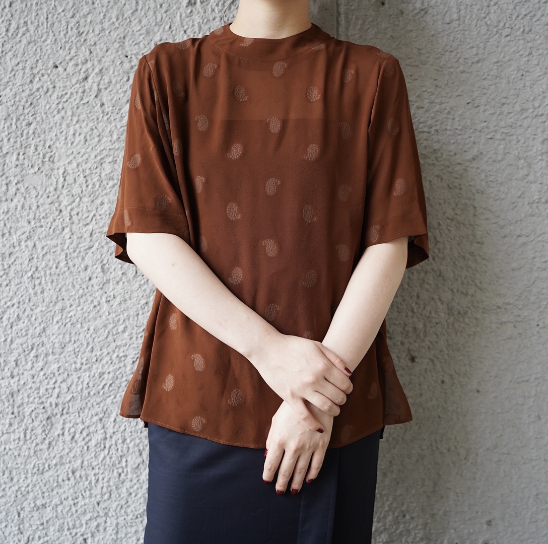 大人の上質  Jacquard Kurogouchi】Paisley Mame Top 山梨県・甲府市 : トップス
