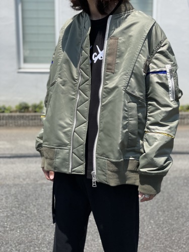 sacai nylon twill blouson サイズ1 MA-1-