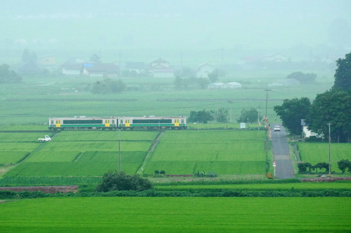 只見線と会津盆地俯瞰 : NOBUさん☆の鉄旅ブログ