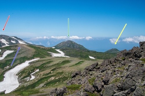 ゼブラ雪渓とフラワーロードの大雪山縦走①前半編～2021年7月