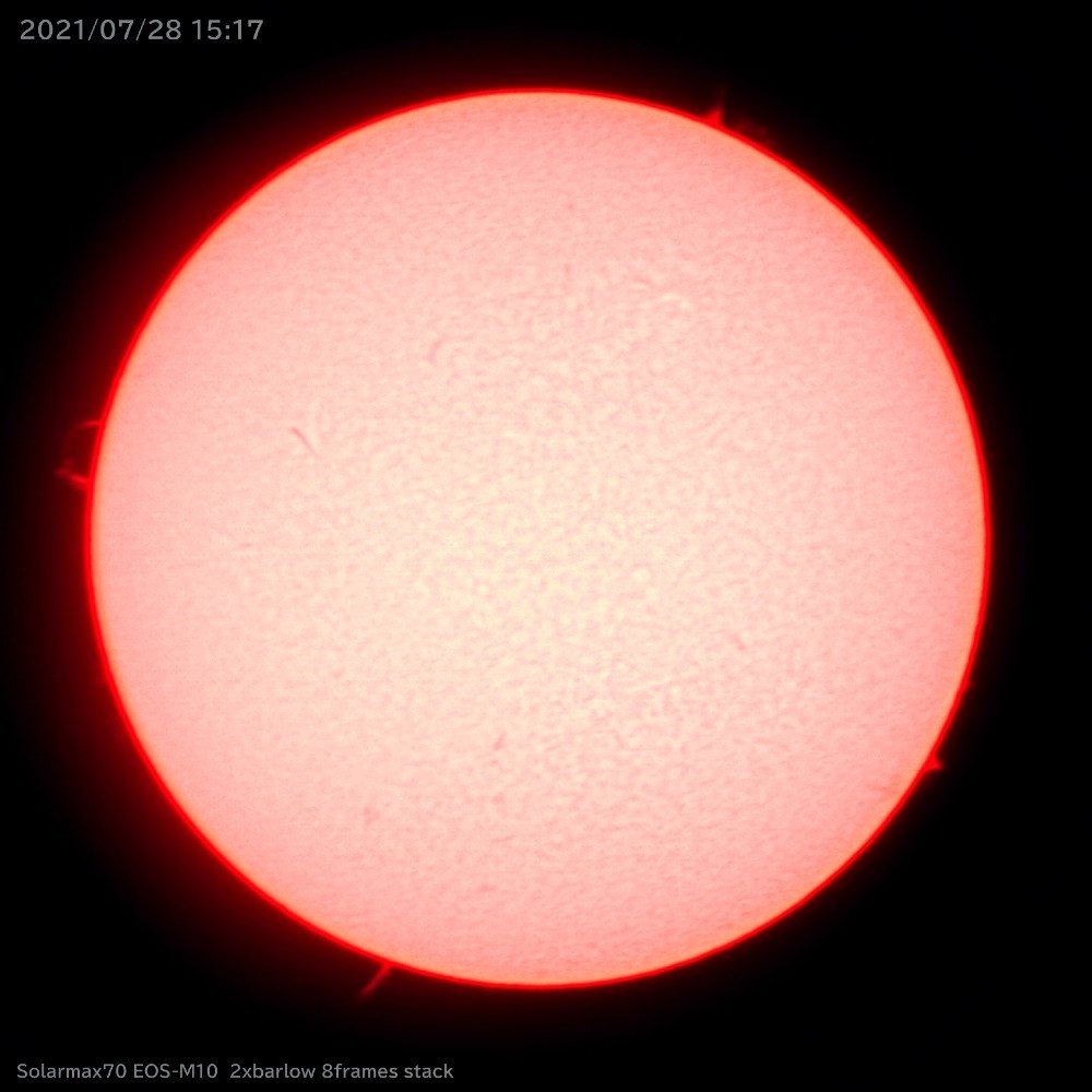 久しぶりに晴れたので太陽を撮った 亜熱帯天文台ブログ