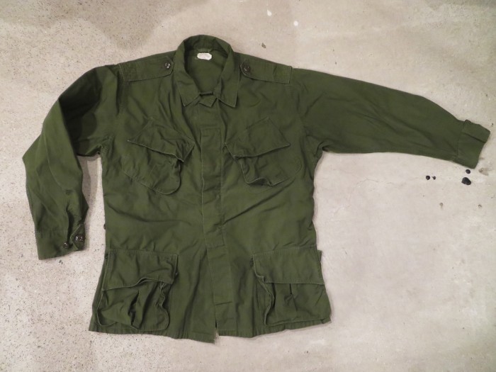 60s ジャングルファティーグジャケット 2nd regular medium 60年代 60s アメリカ軍 ミリタリー ノンリップ セカンド