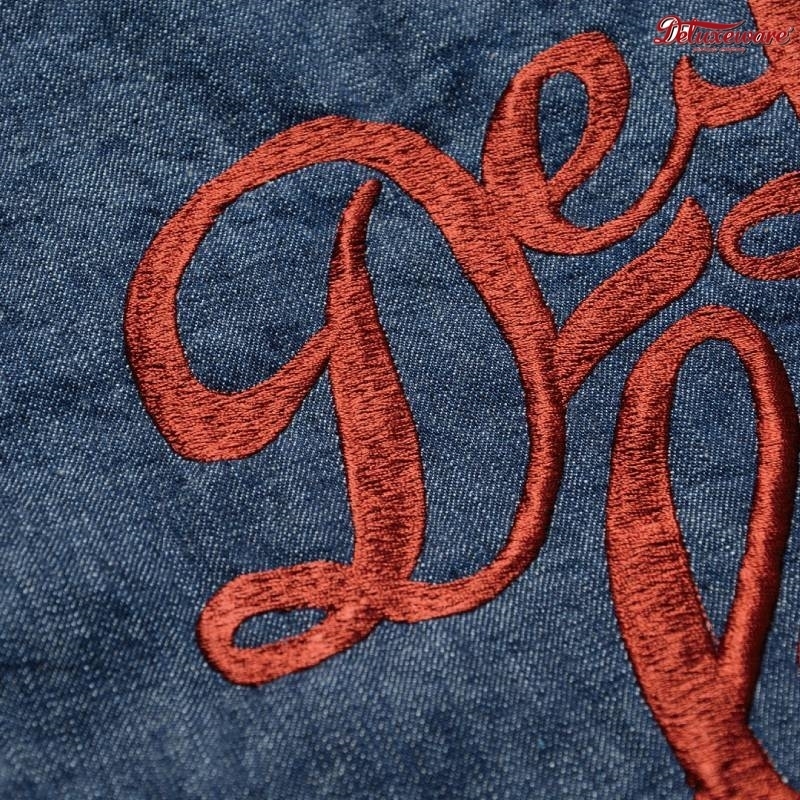 DELUXE WARE(デラックスウエア) 7647 [EMB DENIM SHIRT]:IND×RED ￥ 26,400～27,500 _c0204678_10051914.jpg