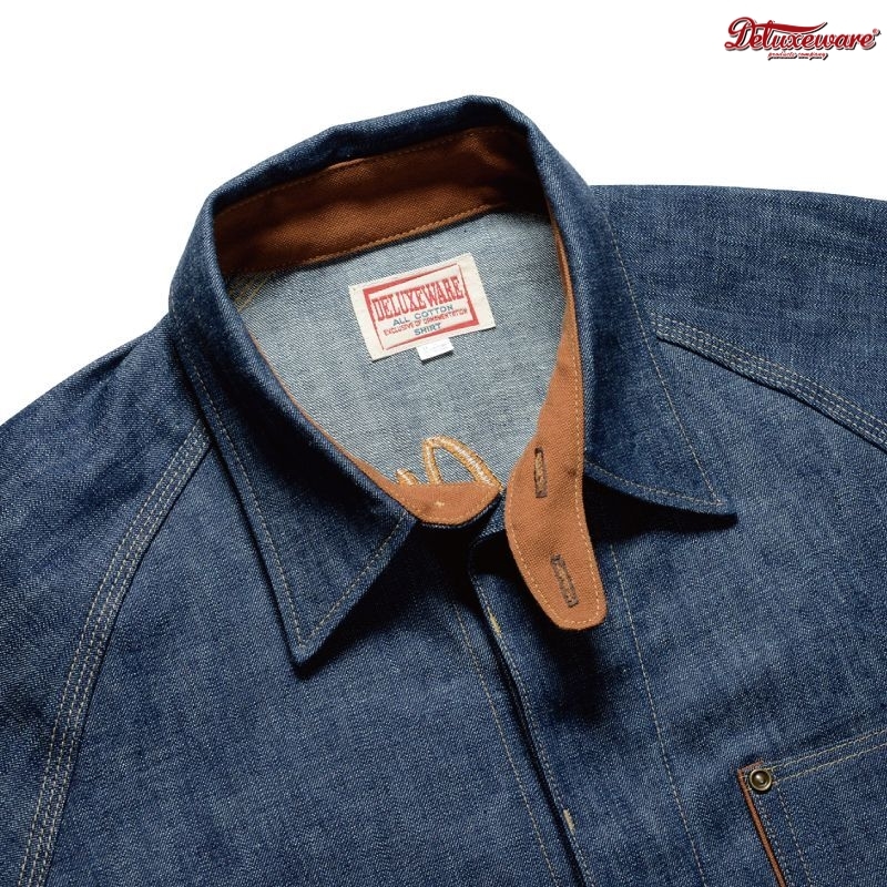 DELUXE WARE(デラックスウエア) 7647 [EMB DENIM SHIRT]:IND×RED ￥ 26,400～27,500 _c0204678_10052056.jpg