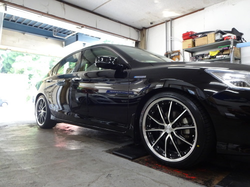 アコードハイブリッドに Workホイール 車高調装着 Macchinaの公式ブログ