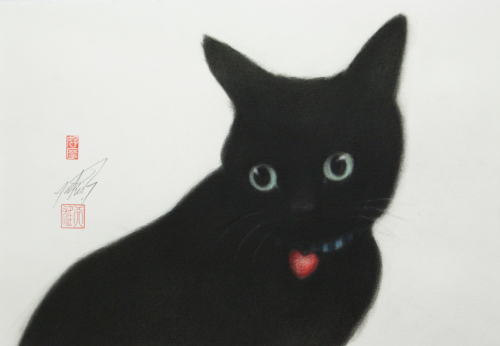 猫の絵描き高橋行雄、本日新作が4点出来上がったようです