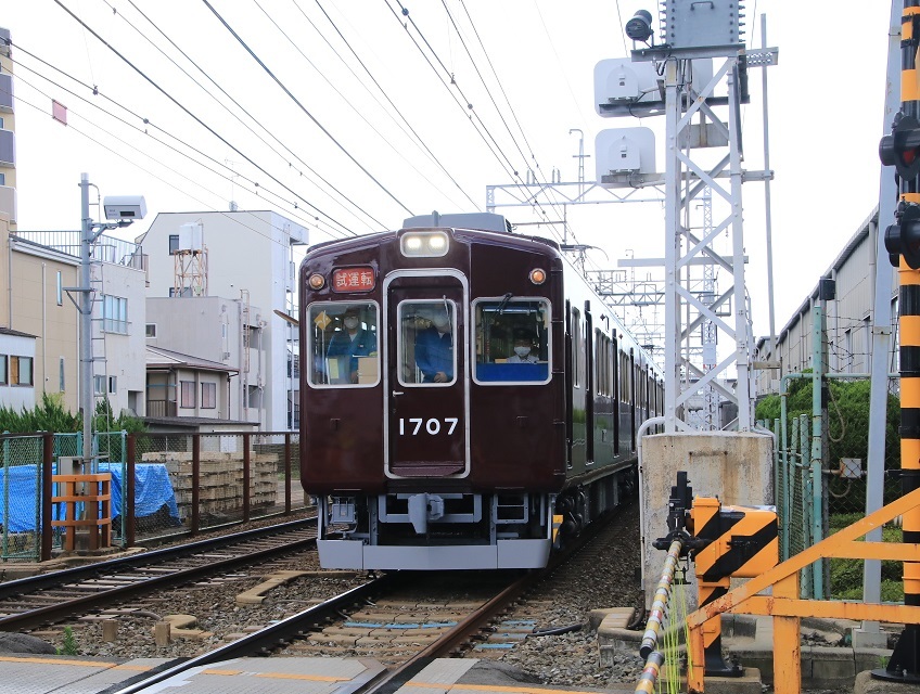 能勢1700系　1707F 検査明け試運転　元・阪急2000系_d0202264_15483753.jpg