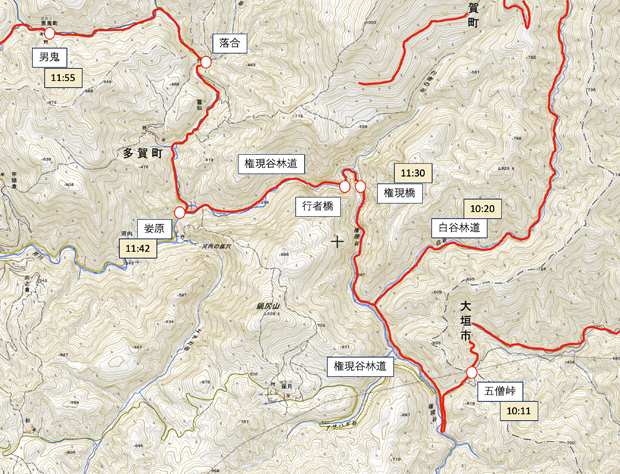 XT250 セロー 21 2/3 多賀の廃村と集落 (妛原 落合 男鬼 武奈