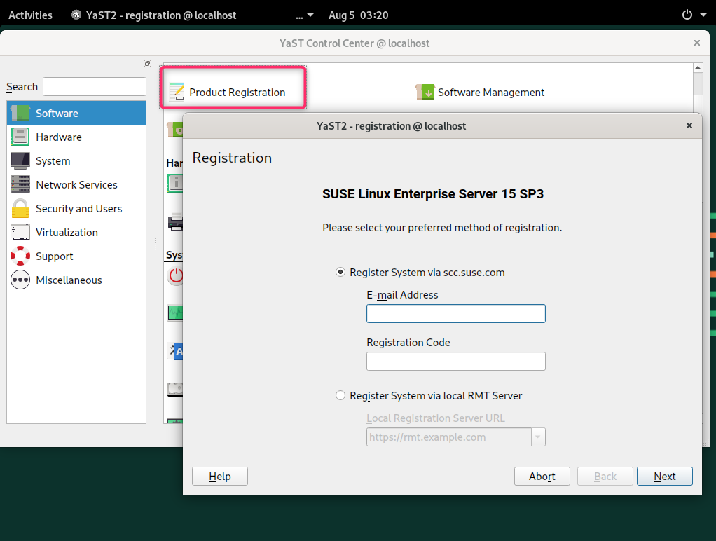 SUSE Linux Enterprise 15 sp3 がリリース、インストールとファーストルック_a0056607_03235276.png