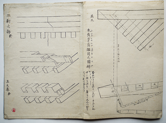 ○明治和本○〈規矩真術〉軒廻図解 明治9年再刊 鈴木