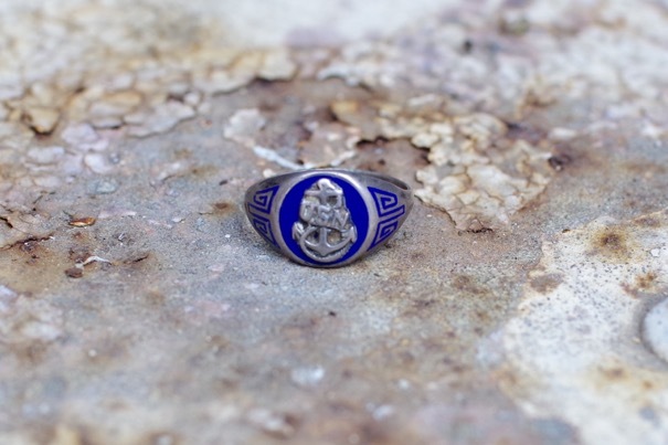 US NAVY Vintage Silver Ring / 40年代〜 USN Sterling US NAVY Vintage Silver Ring / 40年代〜 USN Sterling