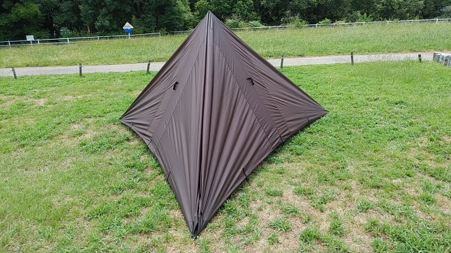 淀川河川公園でDDタープ3.5x3.5の試し張り : 気ままにソロツー＠関西