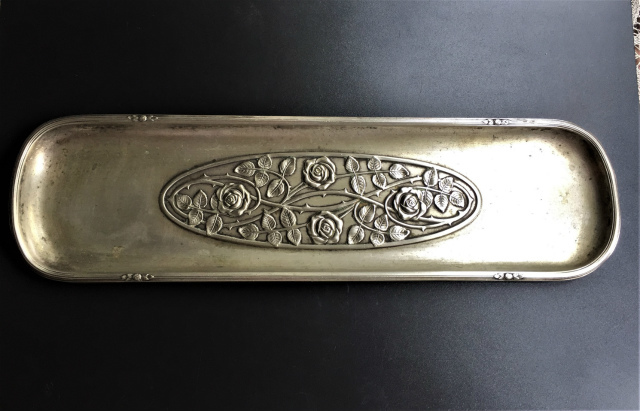 ドイツ】 薔薇のピックフォーク 6本 / レリーフのホルダー【純銀