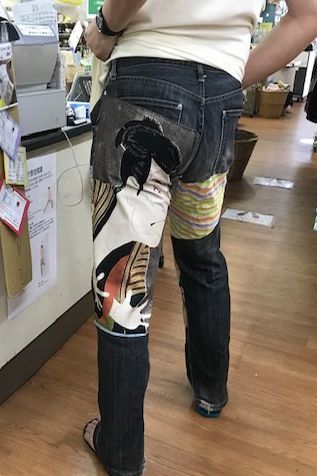 繕い物のある豊かな暮らし(ジーンズ直し)_d0156706_13113941.jpg