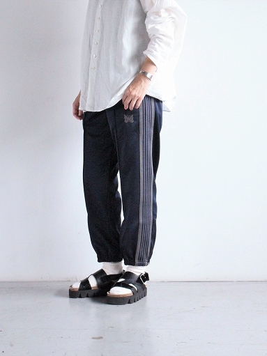 NEEDLES Zipped Track Pant - Poly Smooth : 『Bumpkins putting on airs』