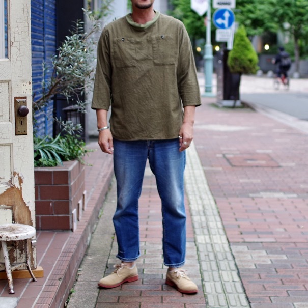 在庫有り お買い得 ハンガリー軍 フランネル モックネック プル