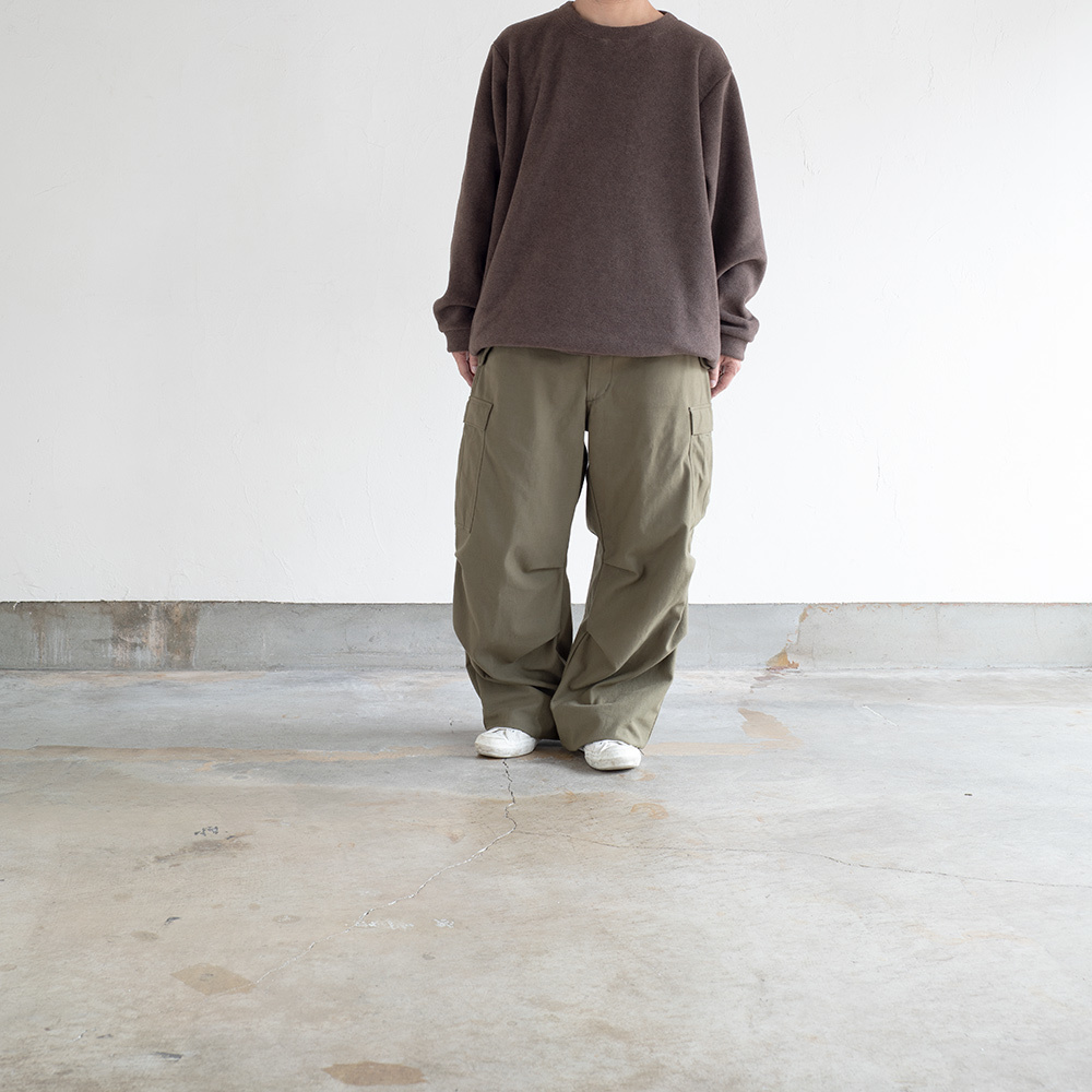 KAPITAL リバースフリース BIGクルースウェット(ブラウン) : un