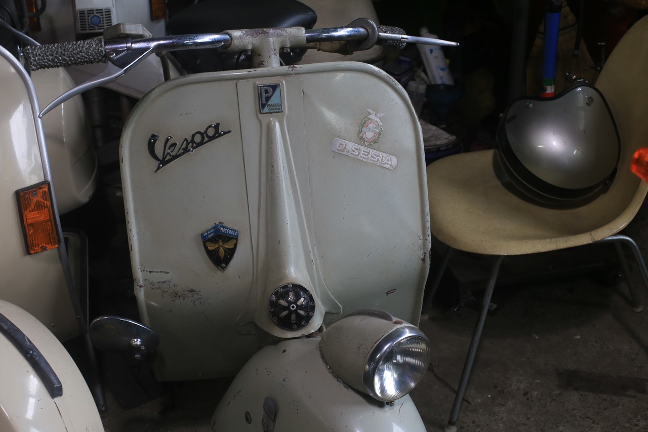 ベスパ 50s スモール ミラー 左右セット ベスパ Vespa純正