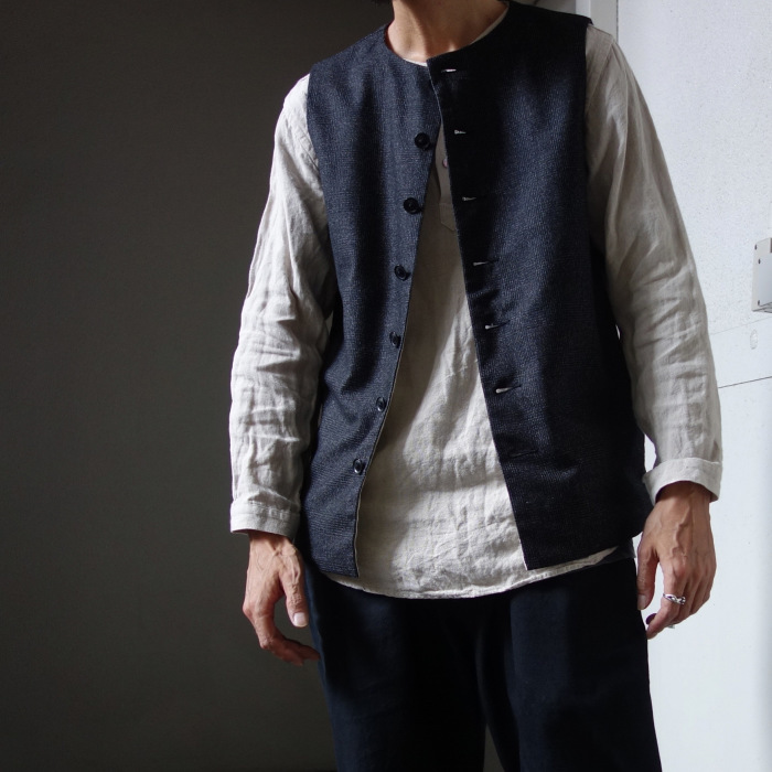 10月の製作 / classic artisanal tweed vest_e0130546_17465854.jpg