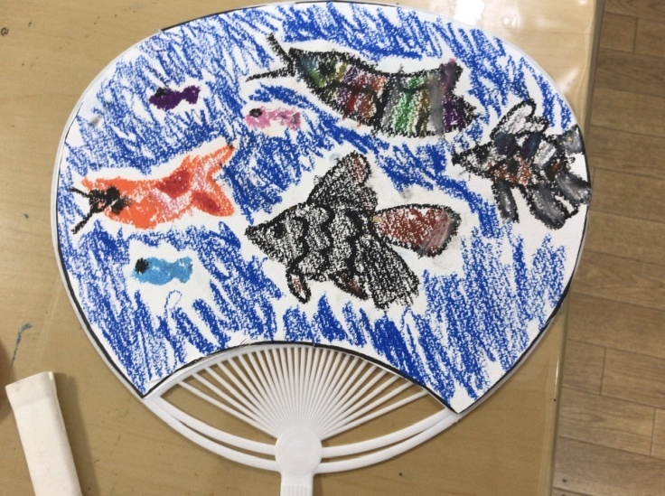 年中】うちわ制作（小学校受験絵画制作対策） : 東西線浦安駅