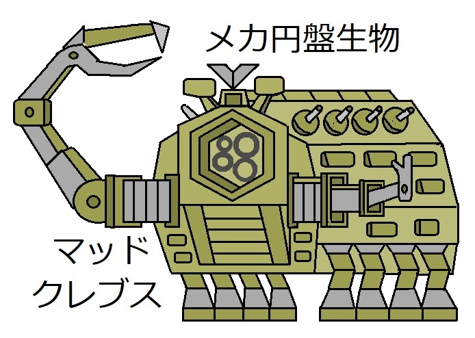 メカ円盤生物　マッドクレブス_c0199688_18031169.jpg