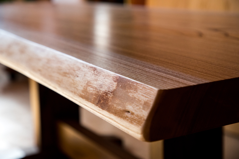 一枚板 テーブル 後悔しないために : 一枚板テーブル、無垢材家具 原木