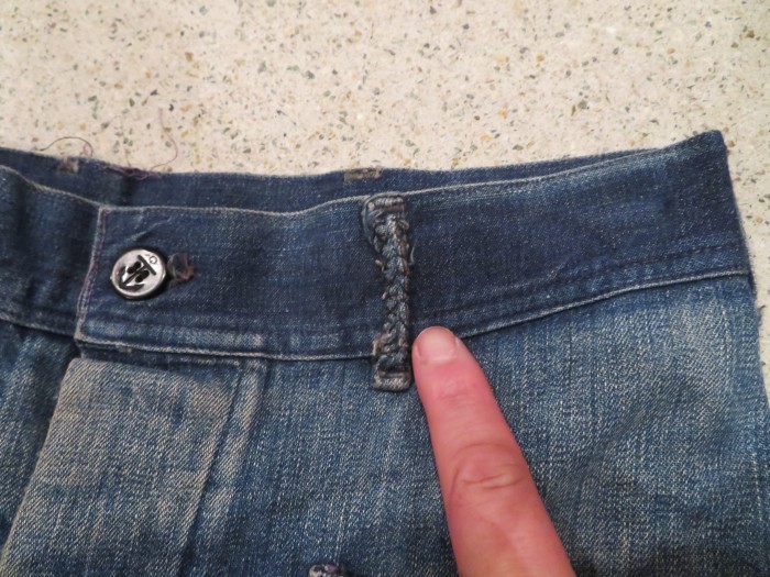 WWⅡ U.S.NAVY DENIM PANTS 巻きデニム DENIM TROUSERS 40s : DELIGHT