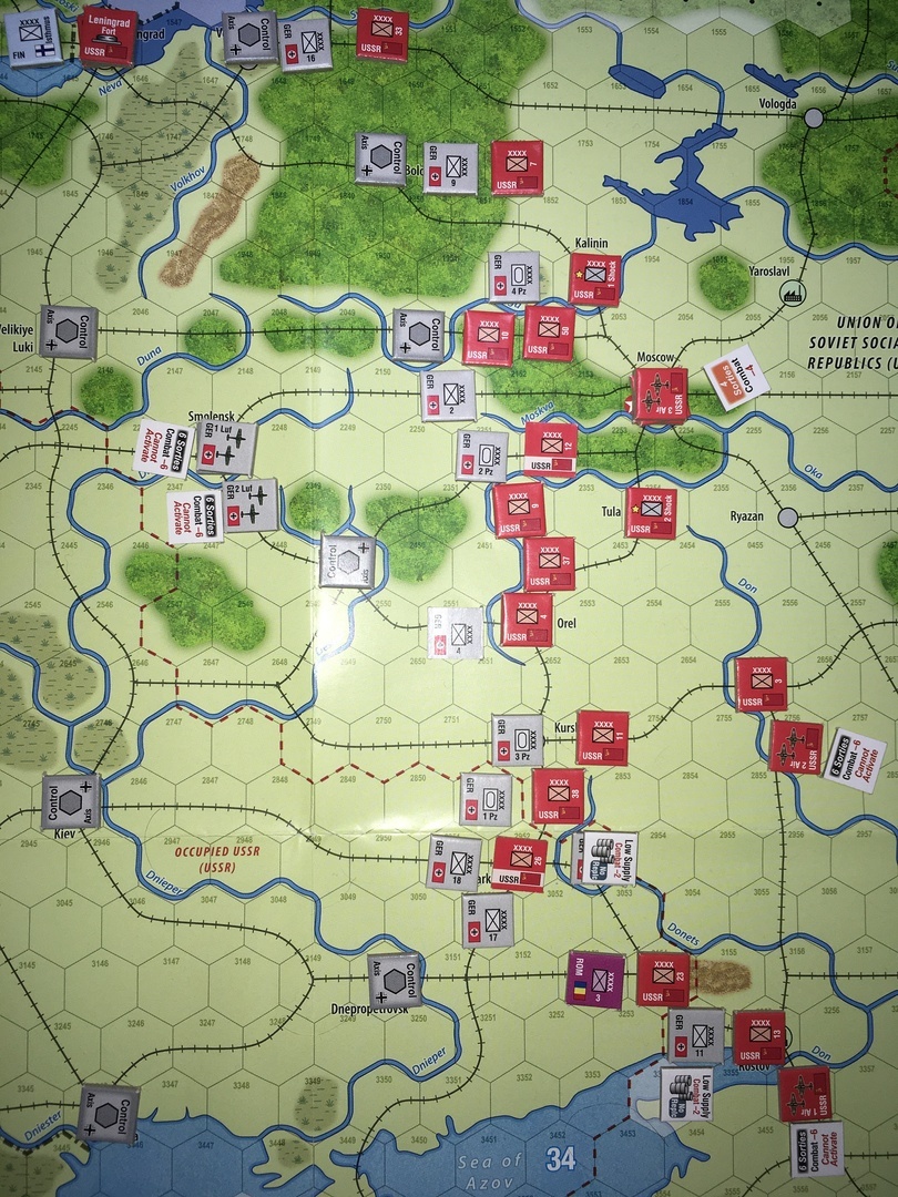 (GMT)アンコンディショナル・サレンダー〔無条件降伏〕：独ソ戦キャンペーンシナリオに挑戦【1941年6月～42年1月シナリオ】...2020年末から2021年始にかけて:コロナ禍でのソロプレイ研究_b0173672_08172009.jpeg