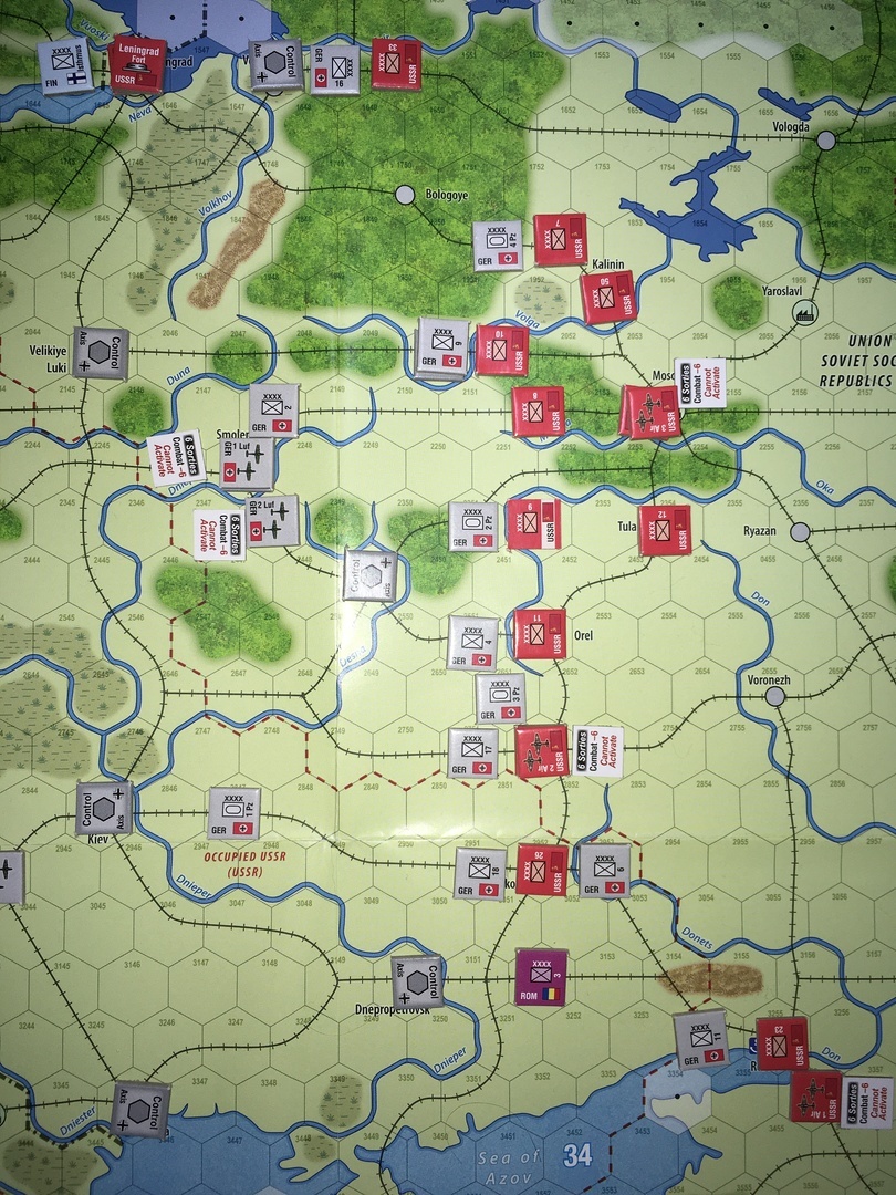 (GMT)アンコンディショナル・サレンダー〔無条件降伏〕：独ソ戦キャンペーンシナリオに挑戦【1941年6月～42年1月シナリオ】...2020年末から2021年始にかけて:コロナ禍でのソロプレイ研究_b0173672_08172259.jpeg