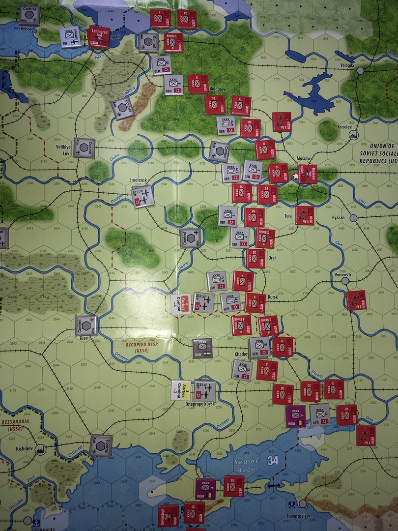 (GMT)アンコンディショナル・サレンダー〔無条件降伏〕：独ソ戦キャンペーンシナリオに挑戦【1941年6月～42年1月シナリオ】...2020年末から2021年始にかけて:コロナ禍でのソロプレイ研究_b0173672_08205758.jpeg