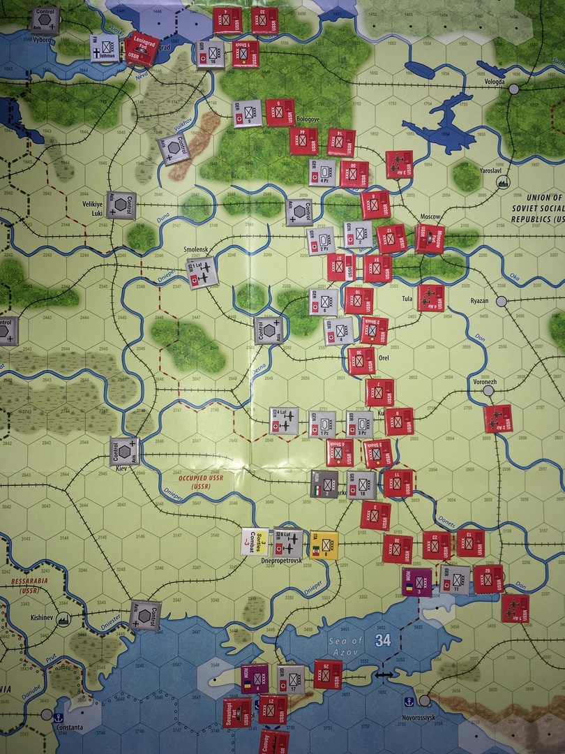 (GMT)アンコンディショナル・サレンダー〔無条件降伏〕：独ソ戦キャンペーンシナリオに挑戦【1941年6月～42年1月シナリオ】...2020年末から2021年始にかけて:コロナ禍でのソロプレイ研究_b0173672_08205779.jpeg