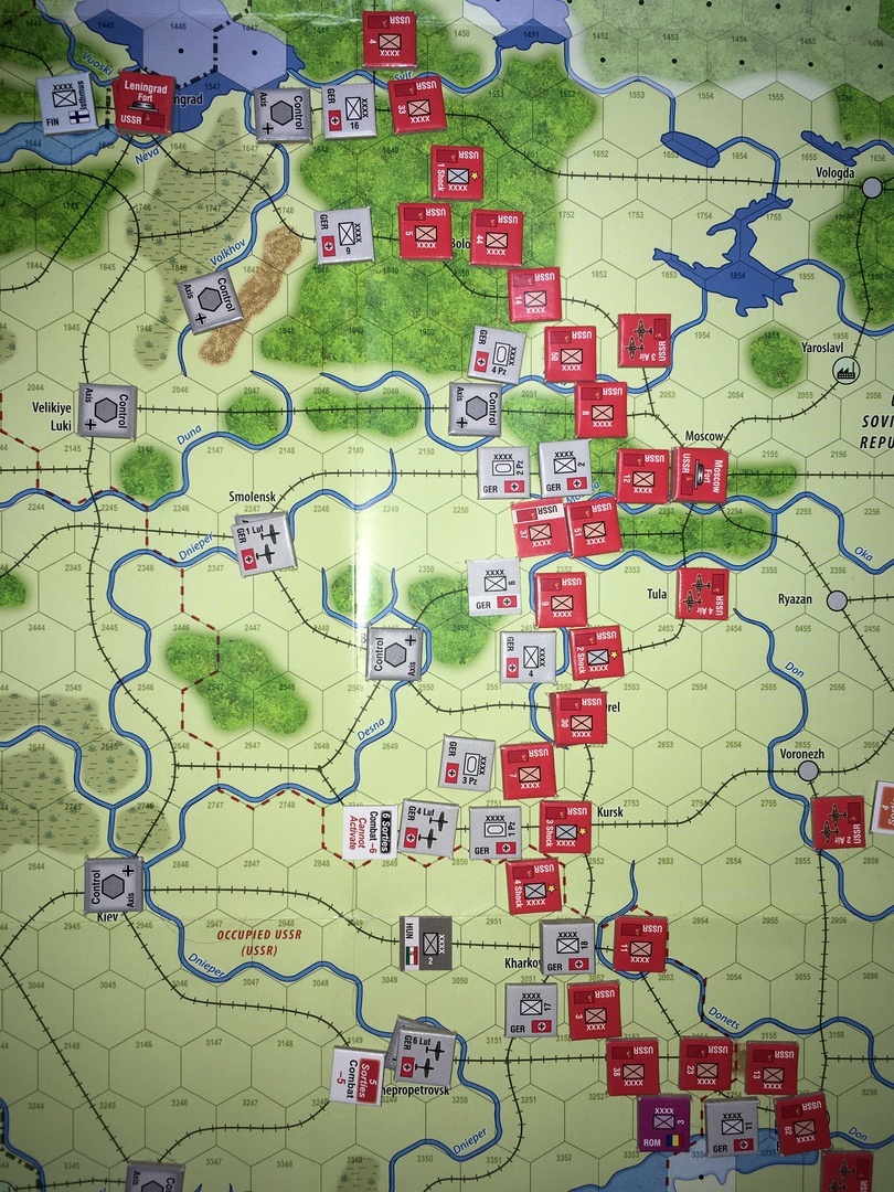 (GMT)アンコンディショナル・サレンダー〔無条件降伏〕：独ソ戦キャンペーンシナリオに挑戦【1941年6月～42年1月シナリオ】...2020年末から2021年始にかけて:コロナ禍でのソロプレイ研究_b0173672_08205783.jpeg