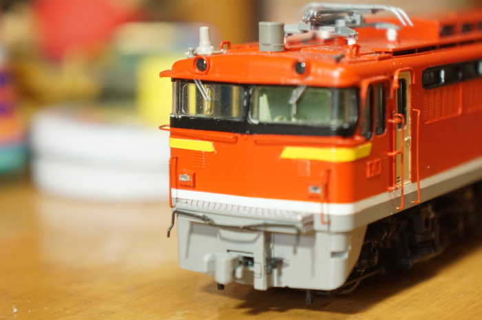 8.鉄道模型 HOゲージ 電気機関車 つぼみ堂製 EF65を改造、EF67 1