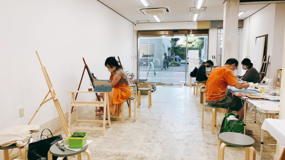 池袋校の内装コツコツ進行中 絵画教室 ルカノーズ 目黒 品川 五反田 恵比寿 不動前 池袋