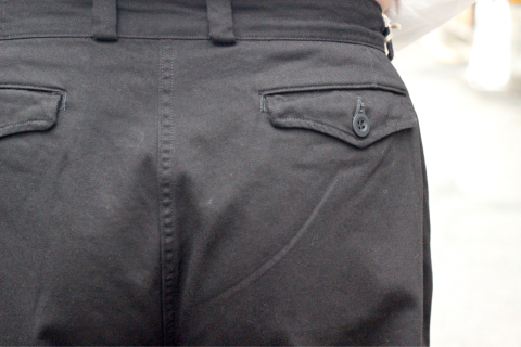 「orSlow」 経年変化も楽しめる \"M-52 FRENCH ARMY TROUSER\" (03-5252-61) ご紹介_f0191324_08233210.jpg