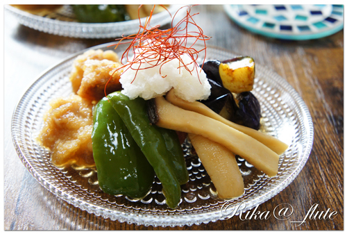 鶏肉と茄子の揚げ浸し_c0103827_12391745.jpg