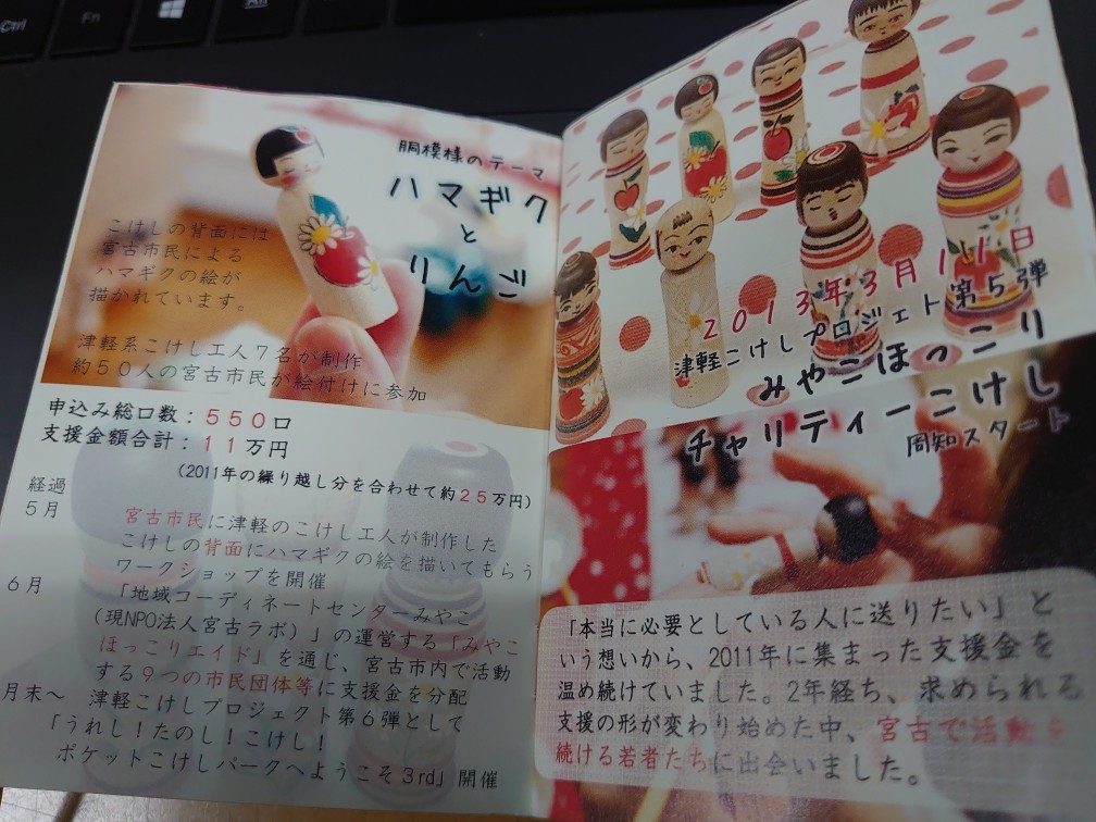 津軽こけし館、ワゲモノの放課後⑥　「ハマギクの花」_e0318040_16071638.jpg
