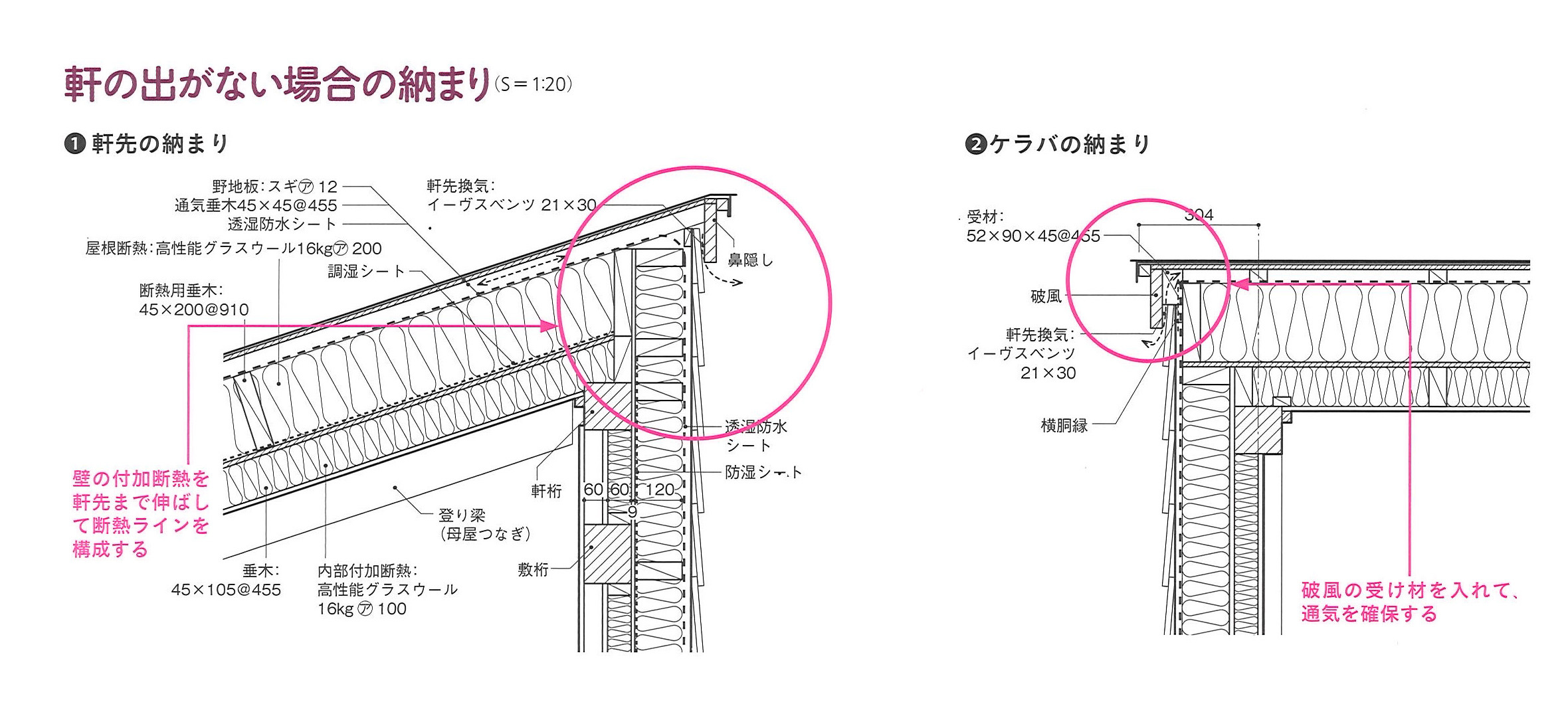 軒なしの納まり 家づくり西方設計