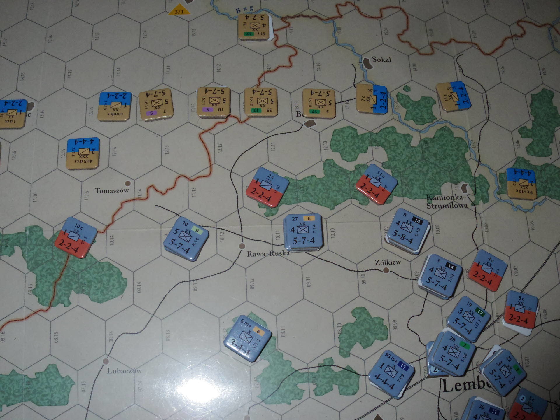 (Paper Wars誌) Battle for Galicia, 1914をコマンド付録ゲームに!!_b0173672_19515551.jpg