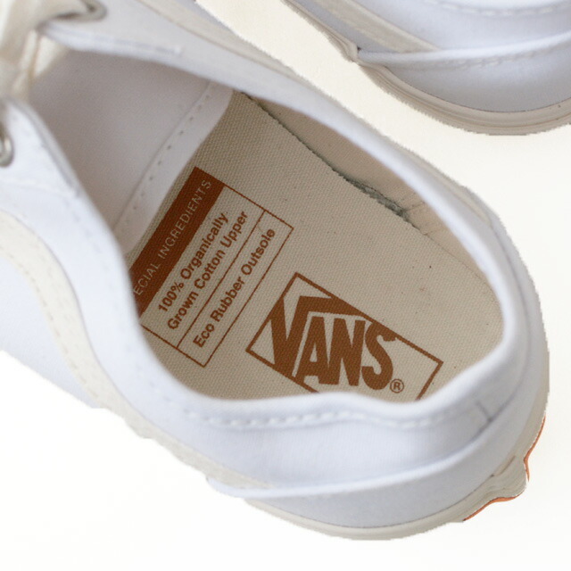 VANS [ヴァンズ] OLD SKOOL TAPERED (ECO THEORY) WHITE/NATURAL [VN0A54F49FQ]_f0051306_09312098.jpg