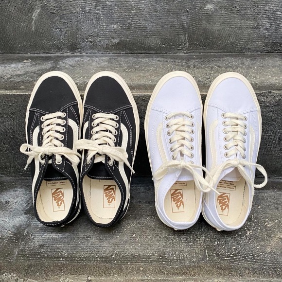 VANS [ヴァンズ] OLD SKOOL TAPERED (ECO THEORY) BLACK/NATURAL [VN0A54F49FN]_f0051306_09452484.jpg