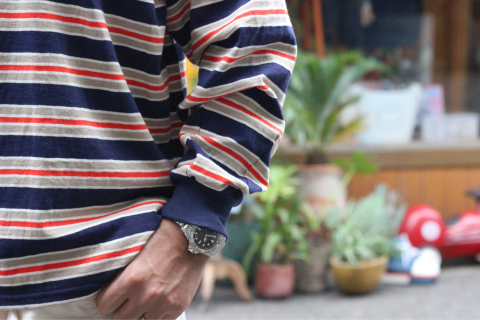 melple メイプル Venice Border Longsleeve MP1AW021 melple」 70年代の横乗りカルチャーを彷彿させる 