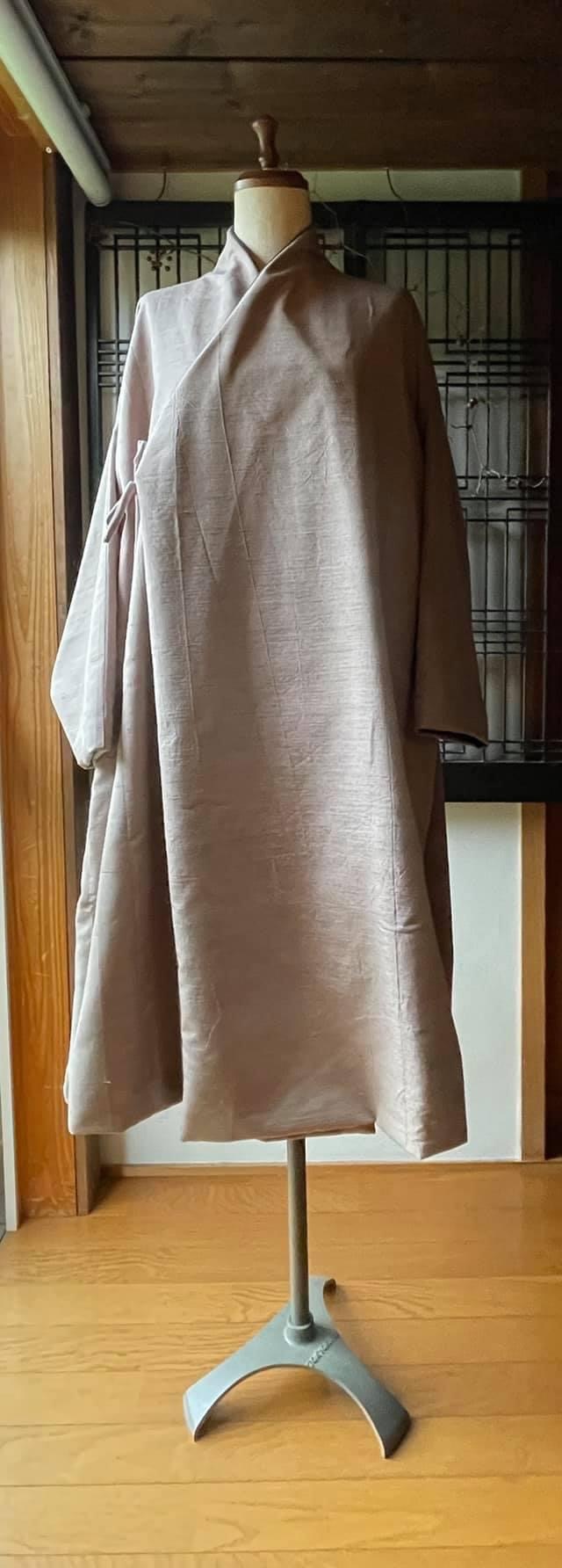 野良着屋 白椿 着物リメイク「紬袷コート」完成品_a0159124_18071513.jpeg